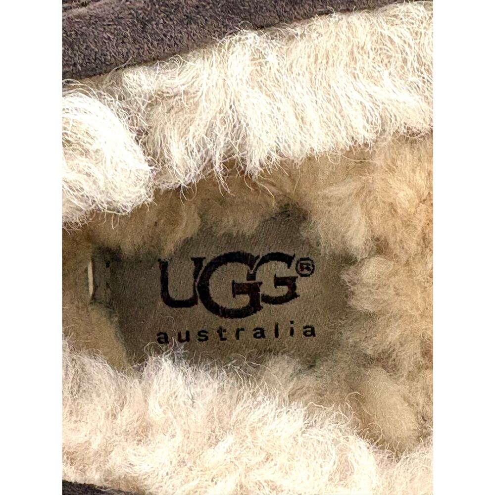 UGG Australia Slippers Brown Suede Shearling Moccasin Cozy Women Size 6 - Picture 6 of 6